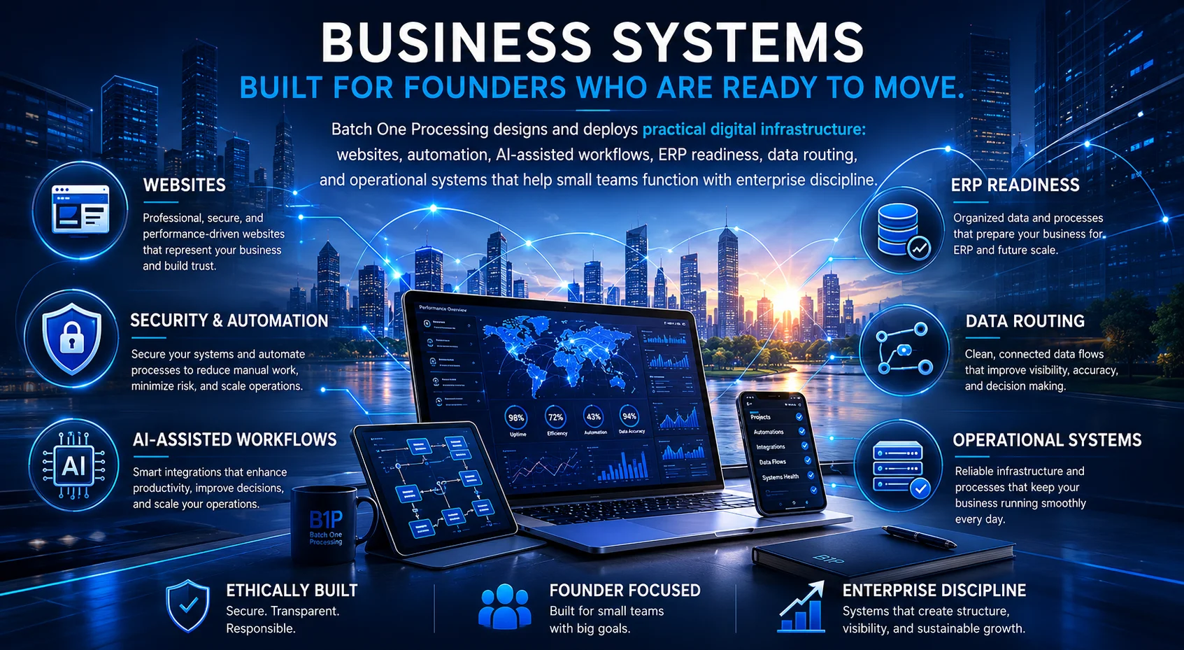 Batch One Processing business systems services overview